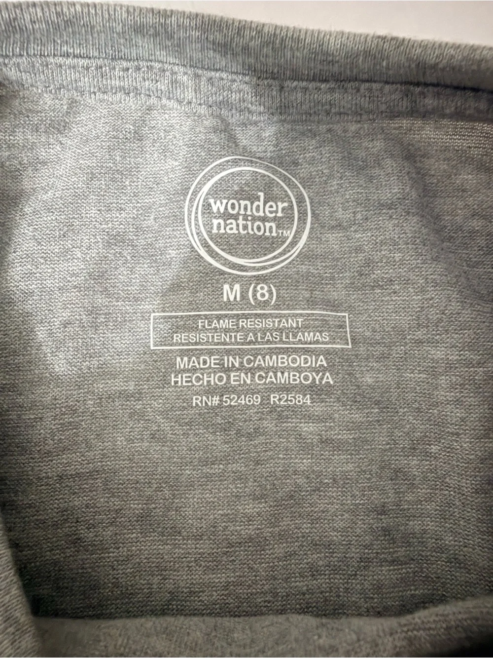 Wonder Nation Kids 2 Piece Fleece Pajama Set Gray Chillin’ Winter Snowman Size 8